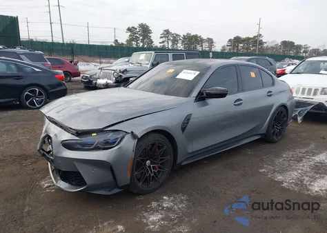 2023 BMW M3 Competition xDrive z USA, uszkodzony, nr VIN WBS43AY0XPFN31984